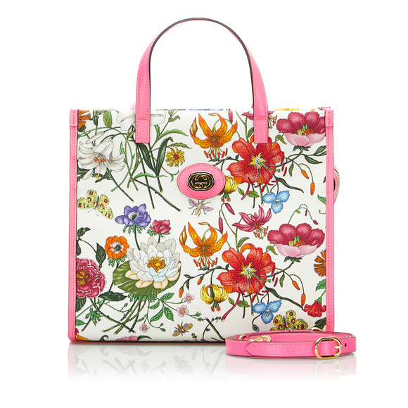 GUCCI Medium Flora Satchel - Picture 10 of 10
